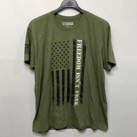 Rags Of Honor Men T-Shirt Tee Top Size XL X-Large Freedom Theme B352 -12 - Picture 1 of 12